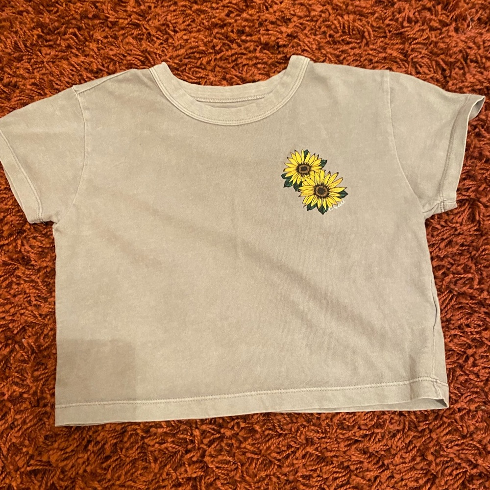 O’Neill cropped sunflower shirt